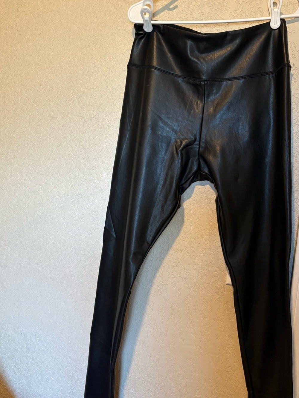 Hollister Black Faux Leather-Style Kids Leggings